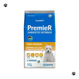 Alimento Premier Super Premium Ambientes Internos Para Cão Filhote De Raza Pequena Sabor Frango Y Salmão De 7 5 Kg