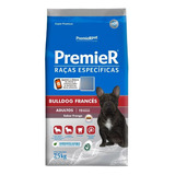 Alimento Premier Super Premium Raças Específicas Bulldog Francês Para Cão Adulto Sabor Frango Em Sacola De 7 5kg