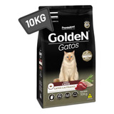 Alimento Ração Golden Gatos Castrados 10kg Carne