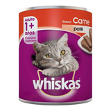 Alimento Whiskas 1 Whiskas Gatos S Para Gato Adulto Todos Os Tamanhos Sabor Patê De Carne Em Lata De 290g