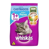 Alimento Whiskas Castrados 1 Para Gato Adulto Sabor Peixe Em Sacola De 10 1kg