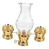 Alipis 1 Conjunto De Acessórios Para Lâmpada De Querosene Queimador De Lâmpada De Querosene Queimadores De Óleo Queimador De Substituição De Lâmpada De Querosene Sombra De Vidro Kit