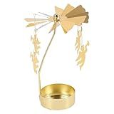 Alipis Castiçal De Natal Giratório Porta Velas De Anjo Suporte De Castiçal Giratório Para Festa De Natal Casamento Restaurante Decoração De Mesa Sem Vela 