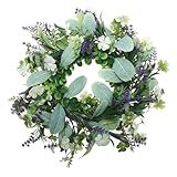 Alipis Coroa De Eucalipto Guirlanda Artificial De Lavanda De Primavera Guirlanda Suspensa De Porta Guirlanda Verde De Quatro Folhas Decoração Do Dia De Patricks