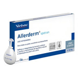Allerderm Spot on 2ml Com 6 Pipetas Para Cães Gatos Ate 10kg Virbac Hidratação