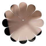 Allereyae Colar Com Pingente De Flor De Cristal Vintage Gar