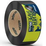 Alltape Silver Tape Fita 48mmx50m 1 Rolo Alltape Preto Liso
