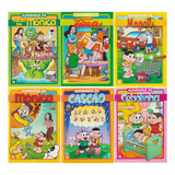 Almanaque Turma Da Mônica Kit 6 Vols Magali Cascão Cebolinha Monica Quadrinhos E Passatempos Infantil 588 Páginas