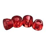 Almencla 4 Peças Buchas De Substituição De Caminhão De Skate PU Longrd Amortecedor De Choque Calço Acessórios De Arruela De Absorção De Choque Hardware Vermelho