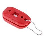 Almencla Apontador Portátil Para Patins De Gelo Com Bolsa De Armazenamento De Veludo Kit De Cuidados Para Patins De Hóquei Vermelho