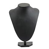 Almencla Colar Simples Pingente Jóias Expositor Busto Manequim Suporte Suporte Rack Para Manequim Estável 21 X 16 Cm