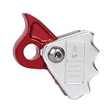 Almencla Descensor De Escalada Rope Grab Ascensor De Escalada Fit Rope Dispositivo Anti Queda Para Escalada De Expedição Rapel Trabalho Aéreo Vermelho