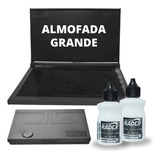 Almofada Carimbo Grande 16 8 X 9 8 Cm 2 Tintas Refil Preta