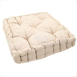 Almofada Cheia Futon Alta Turca Cor Lisa 40x40x10cm