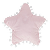 Almofada Com Pompom Bebe infantil criança Silicone Cor Estrelinha Rosa