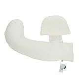 Almofada De Apoio à Gravidez Almofada De Cunha Ajustável Para Maternidade Destacável Em Forma De U Travesseiro De Apoio à Maternidade Para Dormir Com Suporte Para A Barriga Branco Dourado 