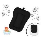 Almofada De Apoio Macia Para Banho Do Bebê Universal Top Cor Preto Liso