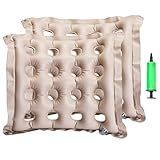 Almofada De Assento Inflável Da Puto Para Cadeira De Rodas De Escritório- Carro- Aviões- Coccix- Ciática- Ideal Para Uso Diário- Alívio Prolongado De Assento- Caqui- 18- X 18-- 2