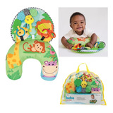 Almofada De Atividades Infantil Bebe Com Mordedor Brinquedo