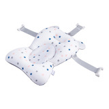 Almofada De Banho Para Bebê Banheira Boia Cinto Faixa Anti Cor Branco Estrela