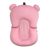 Almofada De Banho Segurança Para Bebê Ursinho Rosa Buba Baby