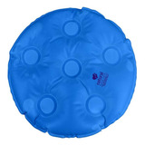Almofada De Gel Caixa De Ovo Redonda Sem Furo Anti Escaras Natural Thermogel Azul