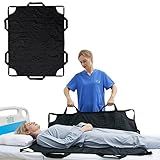 Almofada De Posicionamento De Cama Com Alças Reforçadas Folha De Transferência Multiuso Impermeável De 127 Cm X 101 Cm Para Girar Levantar E Deslizar Lençol De Posicionamento De Paciente Lavável