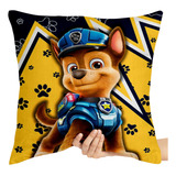 Almofada Decoração Grande 45x45 Patrulha Canina Chase Polici