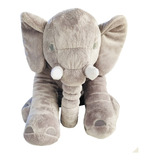 Almofada Elefante Pelúcia 62cm Travesseiro Para Bebê Dormir