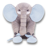Almofada Elefante Pelúcia Antialérgico 60cm Envio Imediato