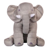Almofada Elefante Travesseiro Pelúcia 60cm Anti alérgico