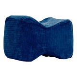 Almofada Entre Pernas joelho Viscoelástica Para Dormir Cor Azul marinho Desenho Do Tecido Quadriculado