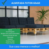 Almofada Futon 60x60 Decorativa Cheia Grande