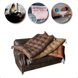 Almofada Futon Decorativa Retangular 130x60 Cm Liso Vintage