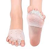 Almofada Metatarso Separador De Dedos Respirável E Macio De Silicone Gel Para Dedos Do Pé Corretor De Joanete Alívio Da Dor No Pé Almofada No Antepé Para Homens E Mulheres Alivia A Dor Do Joanete E Calos Bolhas