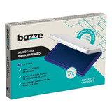 Almofada P Carimbo N 3 Com Tinta Azul 10cm C Tampa Metal