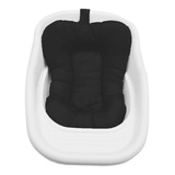 Almofada Para Banho Bebê P Banheira Top Universal Cor Preto Liso