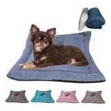 Almofada Pet Baby 45x45 Macia Com Manta De Sherpa Dupla Face