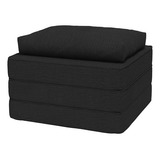 Almofada Puff 3 Em 1 Multiuso Solteiro Com Travesseiro Retro