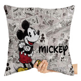 Almofada Quadrada Grande Mickey Mouse Antigo Disney Jornal
