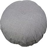 Almofada Redonda Para Meditação Linen Zafu Yoga Bolster Tatami Chão 40 X 40 Cm 