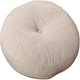 Almofada Redonda Para Meditação Linen Zafu Yoga Bolster Tatami Chão 50 X 50 Cm Bege 