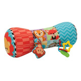 Almofada Rolinho De Atividades C Brinquedos Para Bebê Buba