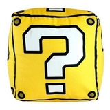 Almofada Super Mário Bloco Cubo 25x25cm Game Nintendo 64