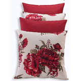 Almofadas Cheias Estampada E Lisa De Sofa Promoção Kit Com 4