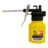 Almotolia Bomba Engraxadeira Metálica 250ml Bico Rígido Nf