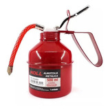 Almotolia Metal 500 Ml Azeiteira Bico Flexível Para Óleo