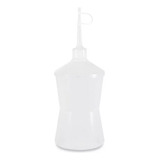 Almotolia Plástica Transparente Frasco 500 Ml Com Bico Reto