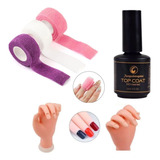Alongamento De Unhas Cabine Secadora Uv Pincel Top Coat