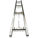 Alpha Forestry Sistema De Guia De Moinho De Trilho De 2 7 M Guia De Fresagem Portátil De 2 7 M 4 Kits De Barra Transversal Guia De Trilho De Motosserra Sistema De Trilho De Serra Ajustável De